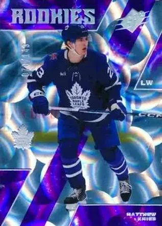 2023-24 SPx - Parallax Purple #134 - Matthew Knies - Toronto Maple Leafs