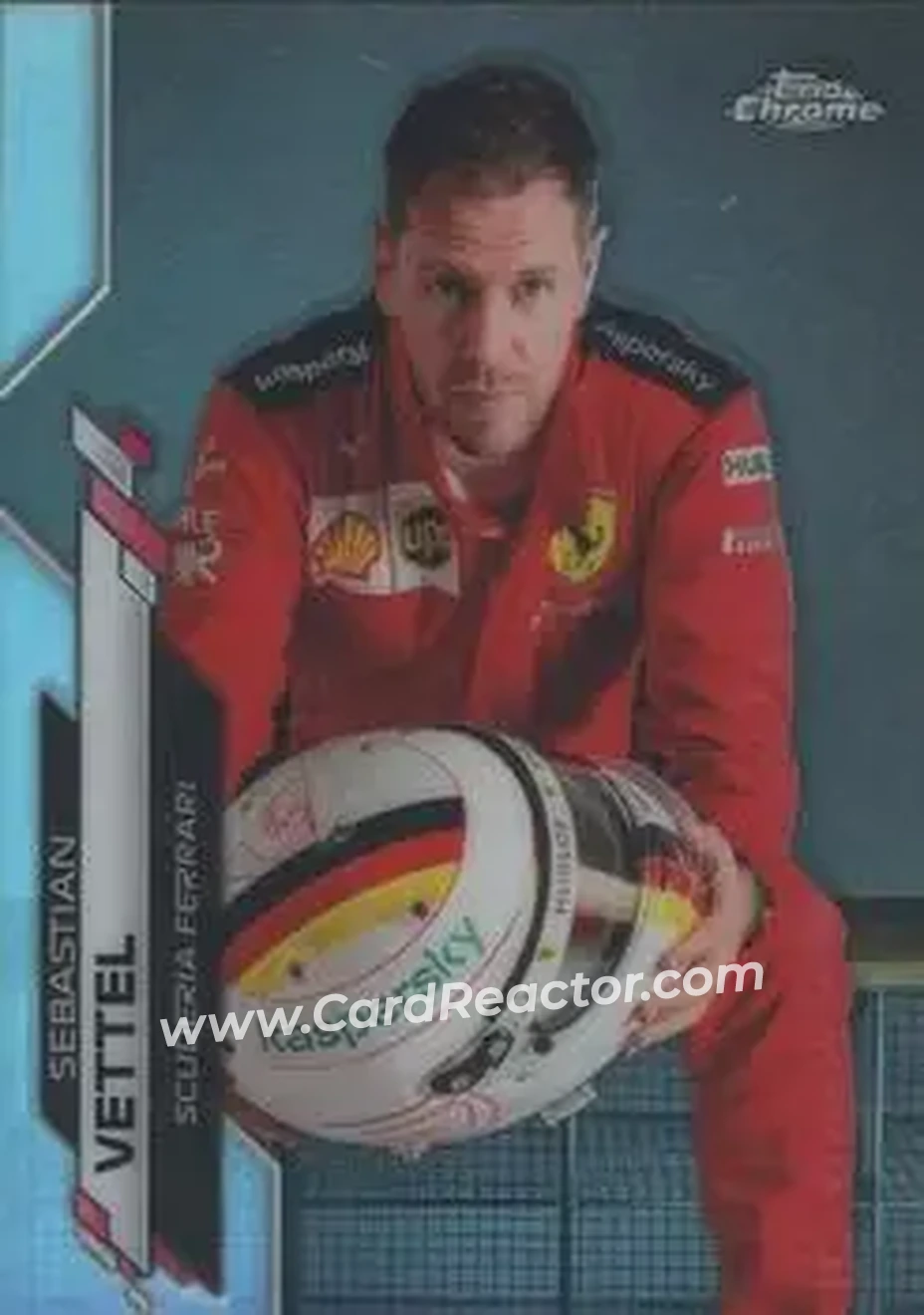 2020 Topps Chrome Formula 1 #3b - Sebastian Vettel - Scuderia Ferrari - Front