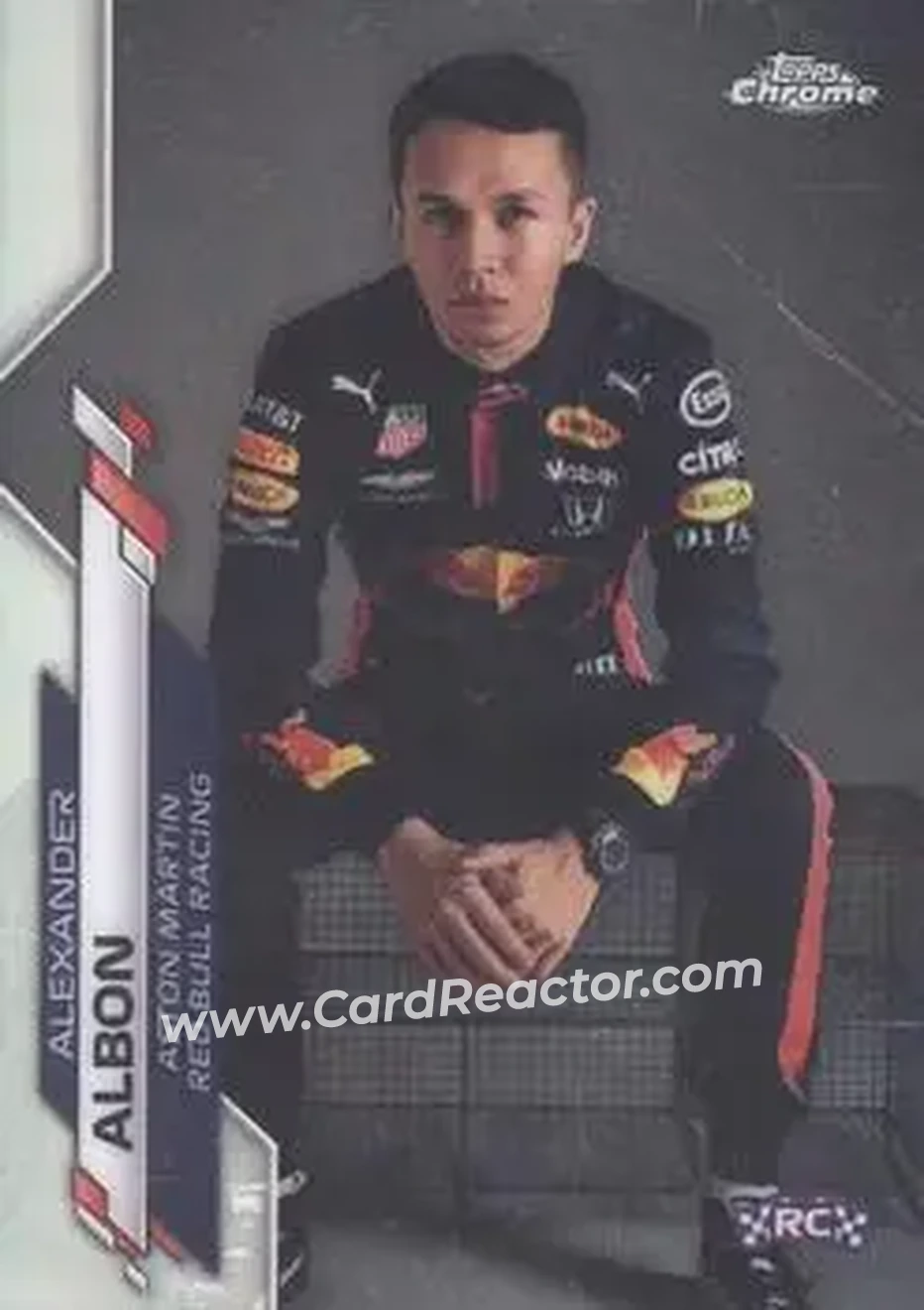 2020 Topps Chrome Formula 1 #5b - Alex Albon - Red Bull Racing - Front