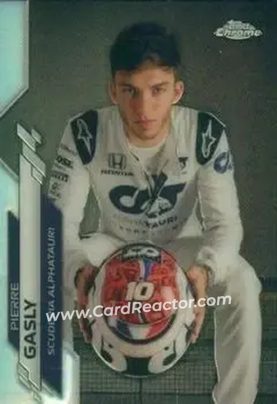 2020 Topps Chrome Formula 1 #11b - Pierre Gasly - Scuderia AlphaTauri - Front