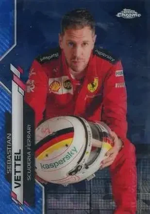 2020 Topps Chrome Sapphire Edition Formula 1 #3b - Sebastian Vettel - Scuderia Ferrari