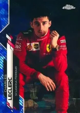 2020 Topps Chrome Sapphire Edition Formula 1 #4b - Charles Leclerc - Scuderia Ferrari