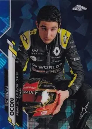 2020 Topps Chrome Sapphire Edition Formula 1 #10b - Esteban Ocon - Renault DP World F1