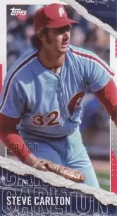 2020 Topps Rip - Mini Cards #M-30 - Steve Carlton - Philadelphia Phillies