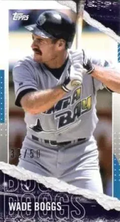 2020 Topps Rip - Mini Cards #M-43 - Wade Boggs - Tampa Bay Devil Rays