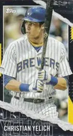 2020 Topps Rip - Mini Cards Black #M-9 - Christian Yelich - Milwaukee Brewers