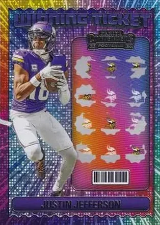 2024 Panini Contenders - Winning Ticket #11 - Justin Jefferson - Minnesota Vikings