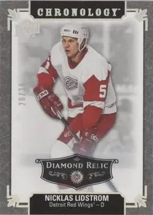 2019-20 Upper Deck Chronology - Diamond Relics #140 - Nicklas Lidstrom - Detroit Red Wings