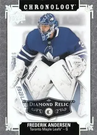 2019-20 Upper Deck Chronology - Diamond Relics #152 - Frederik Andersen - Toronto Maple Leafs