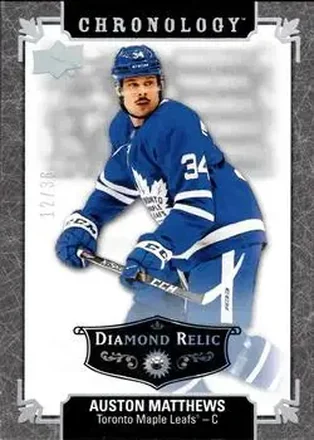 2019-20 Upper Deck Chronology - Diamond Relics #163 - Auston Matthews - Toronto Maple Leafs