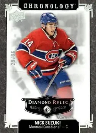 2019-20 Upper Deck Chronology - Diamond Relics #183 - Nick Suzuki - Montreal Canadiens
