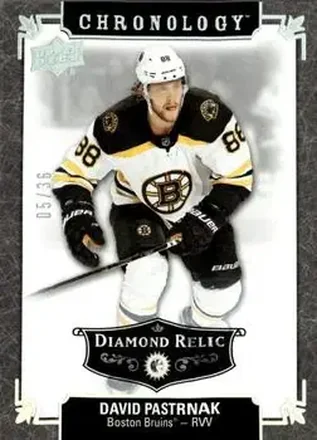2019-20 Upper Deck Chronology - Diamond Relics #184 - David Pastrnak - Boston Bruins