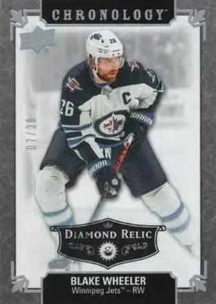 2019-20 Upper Deck Chronology - Diamond Relics #193 - Blake Wheeler - Winnipeg Jets