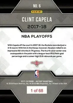 Back of Clint Capela