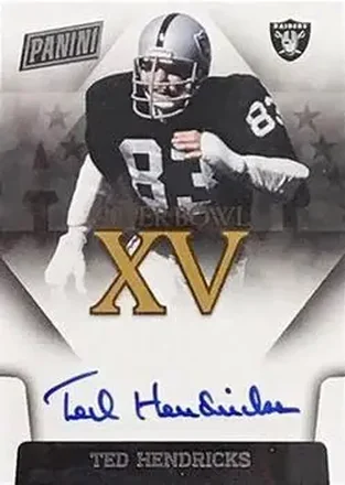 2018 Panini One - Super Bowl Signatures #SBXV-TH - Ted Hendricks - Oakland Raiders