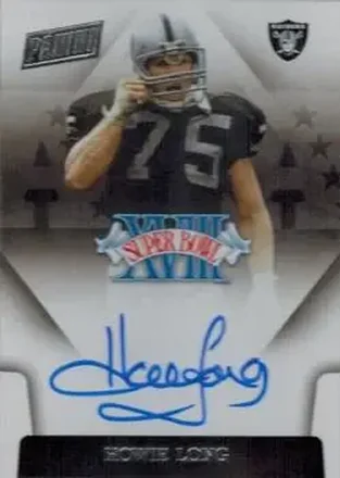 2018 Panini One - Super Bowl Signatures #SBXVIII-HL - Howie Long - Los Angeles Raiders