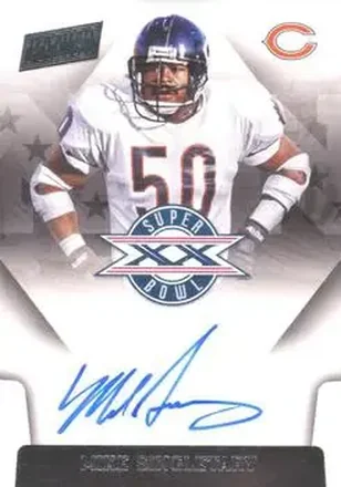 2018 Panini One - Super Bowl Signatures #SBXX-MS - Mike Singletary - Chicago Bears