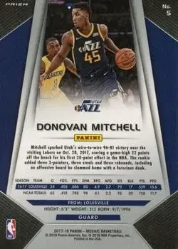Back of Donovan Mitchell