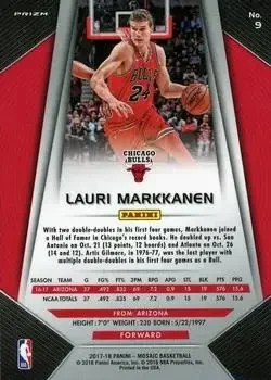 Back of Lauri Markkanen