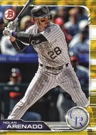 2019 Bowman - Gold #22 - Nolan Arenado - Colorado Rockies