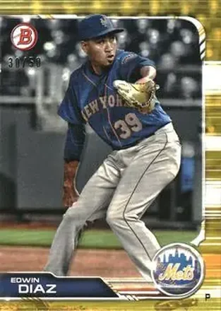 2019 Bowman - Gold #26 - Edwin Díaz - New York Mets