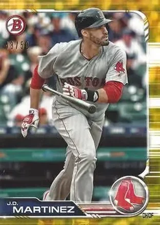 2019 Bowman - Gold #35 - J.D. Martinez - Boston Red Sox