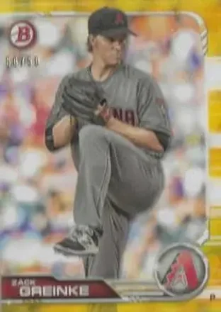 2019 Bowman - Gold #41 - Zack Greinke - Arizona Diamondbacks