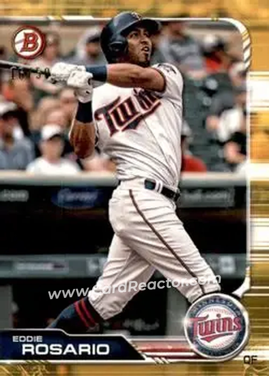 2019 Bowman - Gold #63 - Eddie Rosario - Minnesota Twins - Front