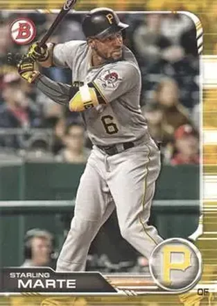 2019 Bowman - Gold #68 - Starling Marte - Pittsburgh Pirates