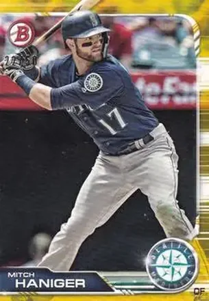 2019 Bowman - Gold #80 - Mitch Haniger - Seattle Mariners