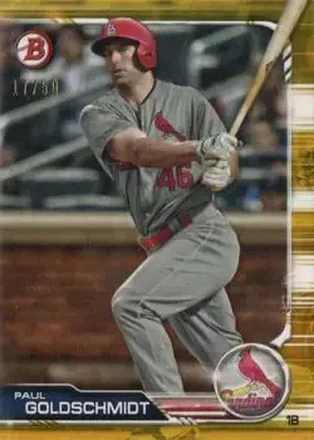 2019 Bowman - Gold #85 - Paul Goldschmidt - St. Louis Cardinals