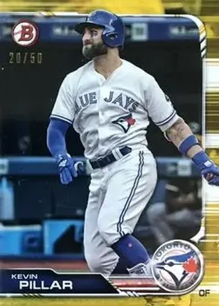 2019 Bowman - Gold #95 - Kevin Pillar - Toronto Blue Jays