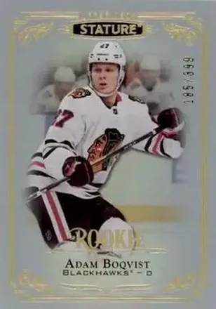 2019-20 Upper Deck Stature #102 - Adam Boqvist - Chicago Blackhawks