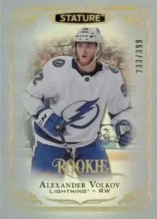 2019-20 Upper Deck Stature #111 - Alexander Volkov - Tampa Bay Lightning