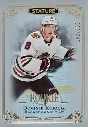 2019-20 Upper Deck Stature #128 - Dominik Kubalik - Chicago Blackhawks