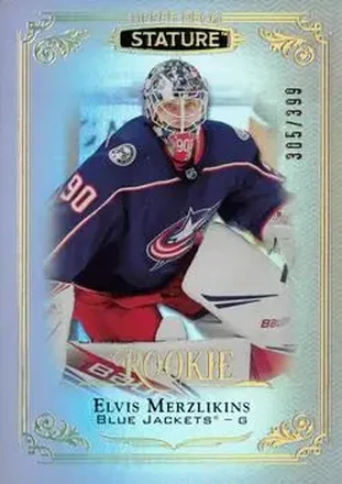 2019-20 Upper Deck Stature #131 - Elvis Merzlikins - Columbus Blue Jackets