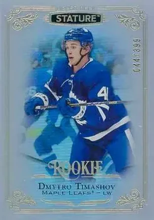 2019-20 Upper Deck Stature #136 - Dmytro Timashov - Toronto Maple Leafs