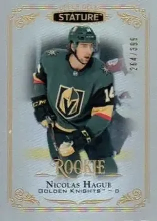 2019-20 Upper Deck Stature #138 - Nicolas Hague - Vegas Golden Knights