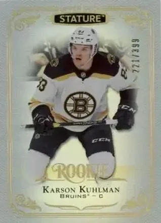 2019-20 Upper Deck Stature #158 - Karson Kuhlman - Boston Bruins