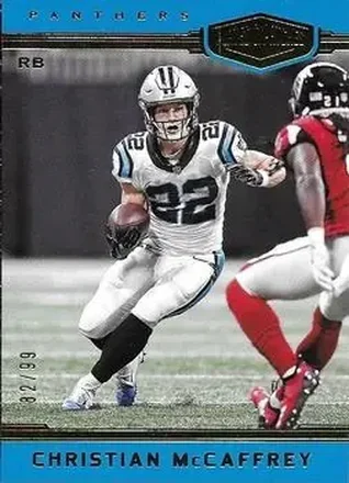 2018 Panini Plates & Patches #25 - Christian McCaffrey - Carolina Panthers