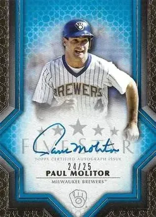2023 Topps Five Star - Blue #FSA-PM - Paul Molitor - Milwaukee Brewers