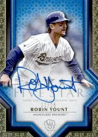 2023 Topps Five Star - Blue #FSA-RYO - Robin Yount - Milwaukee Brewers