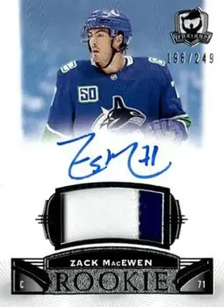 2019-20 Upper Deck The Cup #76 - Zack MacEwen - Vancouver Canucks