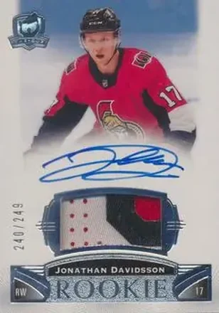 2019-20 Upper Deck The Cup #122 - Jonathan Davidsson - Ottawa Senators