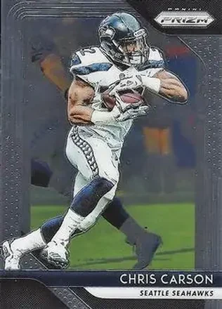 2018 Panini Prizm #24 - Chris Carson - Seattle Seahawks