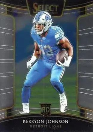2018 Panini Select #13 - Kerryon Johnson - Detroit Lions