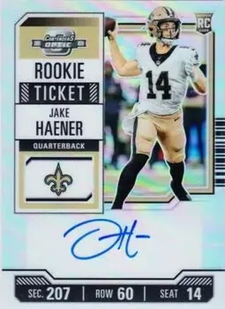 2023 Panini Contenders Optic - Silver #113 - Jake Haener - New Orleans Saints