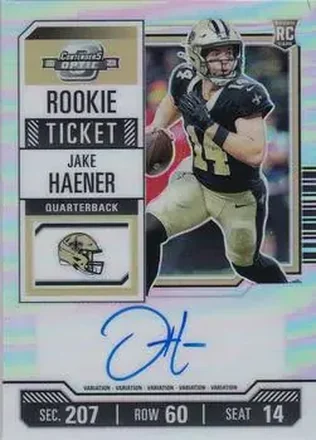 2023 Panini Contenders Optic - Silver #113b - Jake Haener - New Orleans Saints