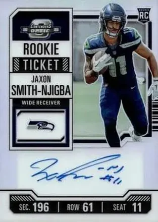 2023 Panini Contenders Optic - Silver #117 - Jaxon Smith-Njigba - Seattle Seahawks