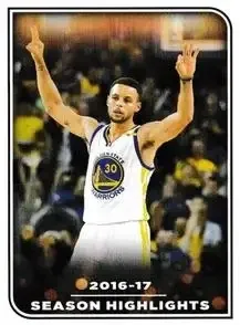 2017-18 Panini NBA Sticker Collection (European Edition) #1 Stephen Curry